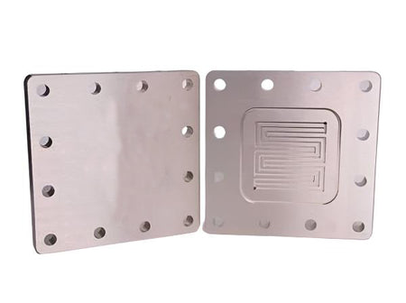 25cm² AEM Electrolyzer Hardware - Serpentine Flow Field, Ni + Ni End Plate, Electrochemical Products, MSE Supplies LLC, MSE Supplies