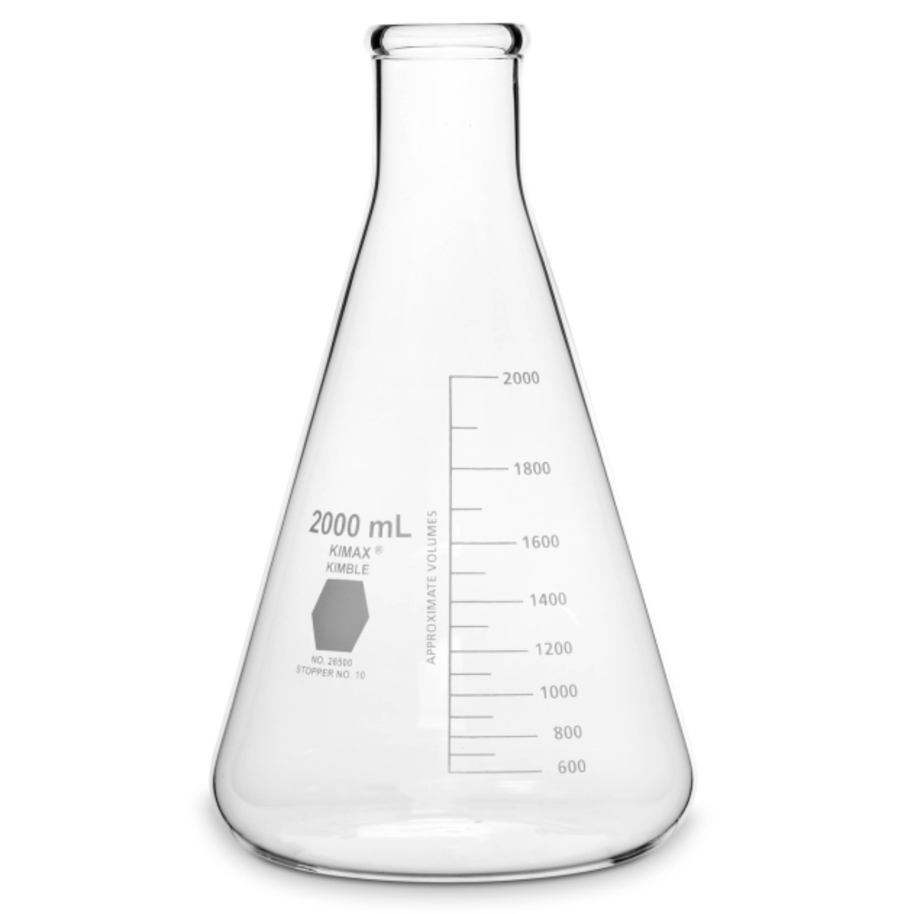 KIMBLE® KIMAX® Erlenmeyer Flask, Narrow Mouth, 2000 mL