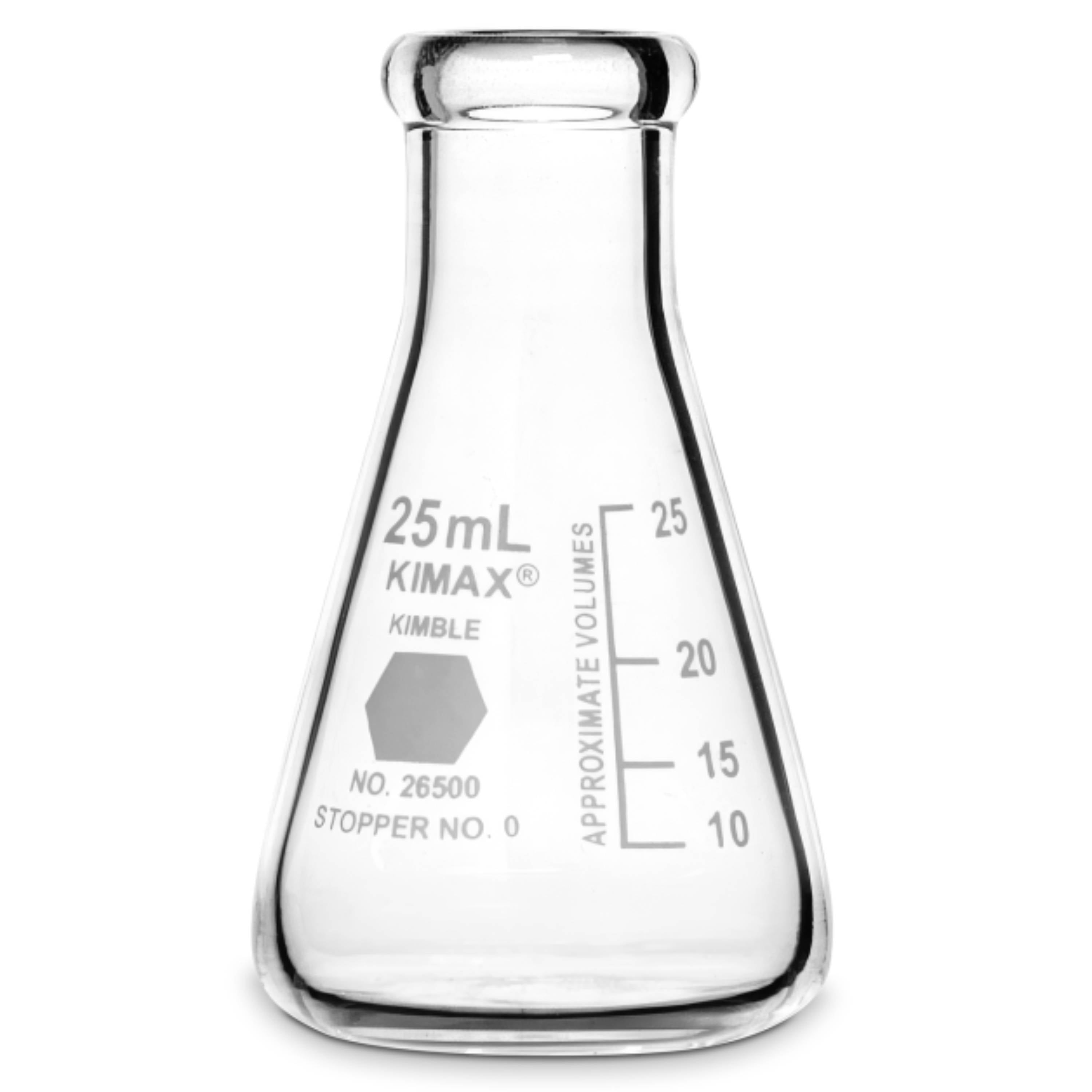 KIMBLE® KIMAX® Erlenmeyer Flask, Narrow Mouth, 25 mL