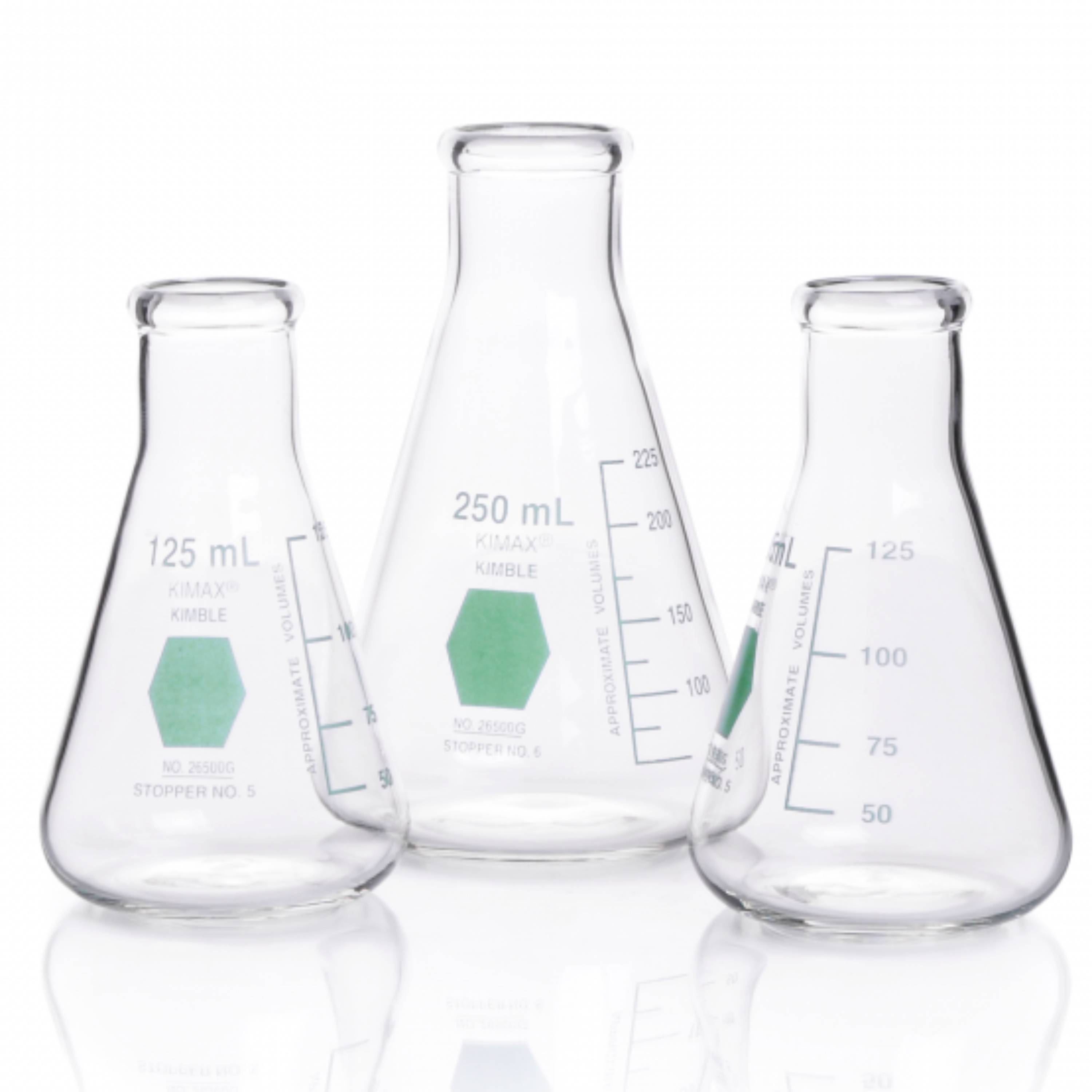 KIMBLE® KIMAX® Coloware Erlenmeyer Flask, Green, 1000 mL