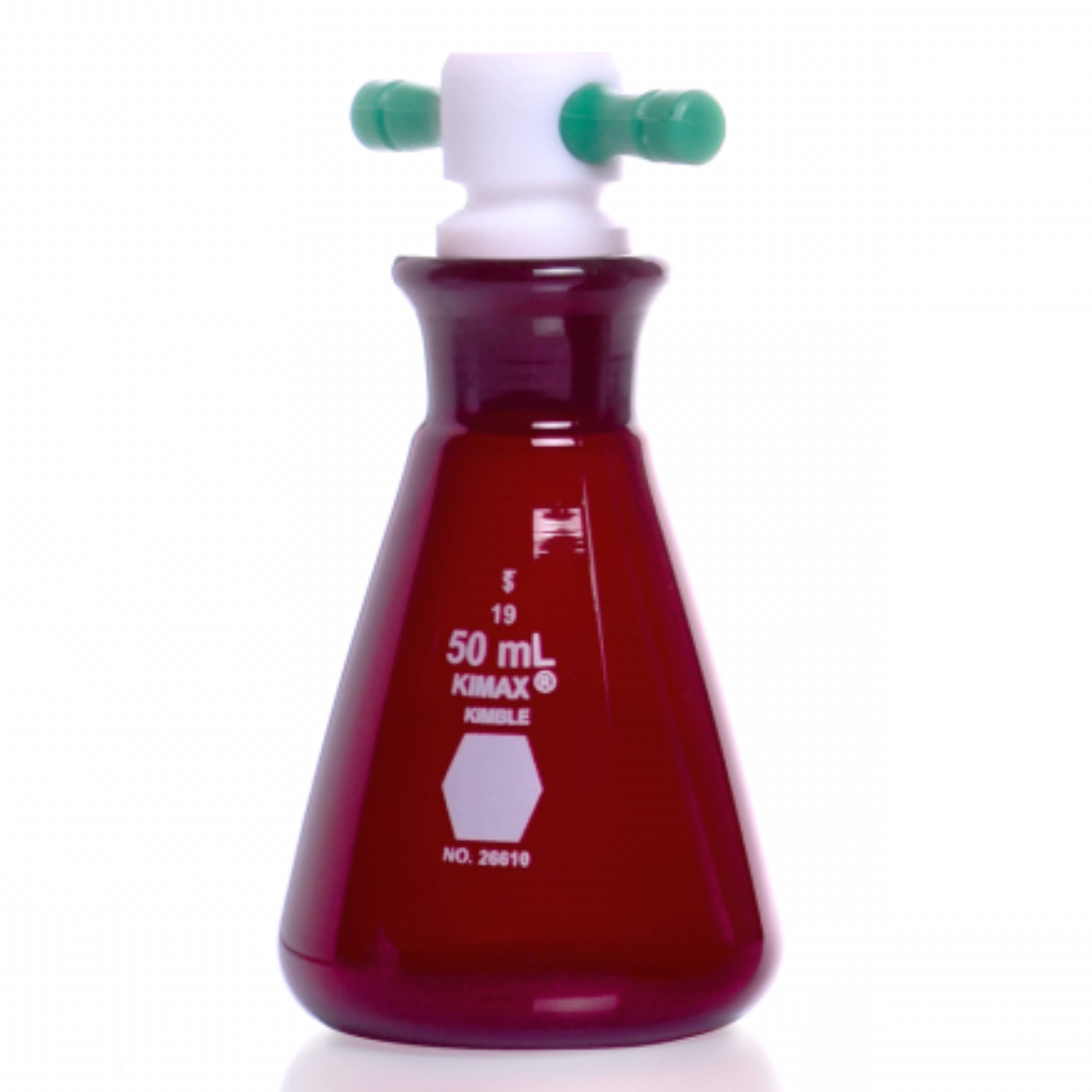 KIMBLE® RAY-SORB® Erlenmeyer Flask, Green, 50 mL