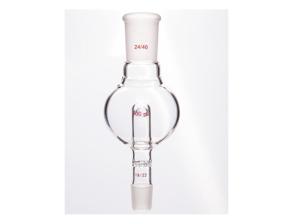 MSE PRO Splash-Proof Balls, with Perforated Plate and Reflux Hole, 24/40-19/22, 100mL - MSE Supplies LLC