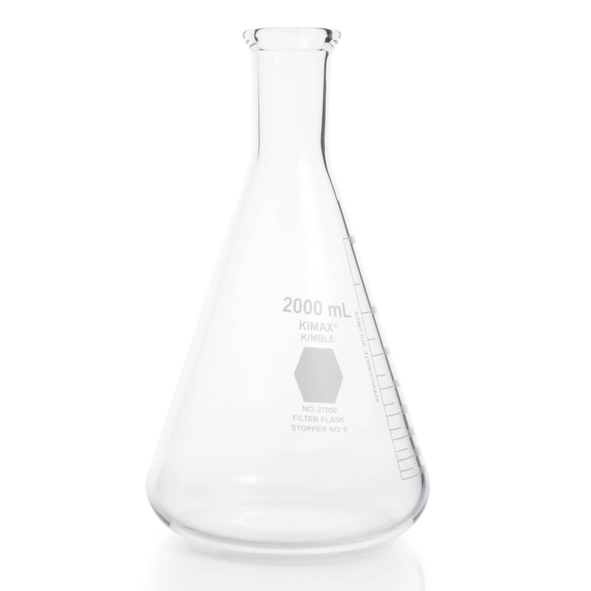 KIMBLE® KIMAX® Heavy Wall Erlenmeyer Flask, narrow neck, 2000 mL