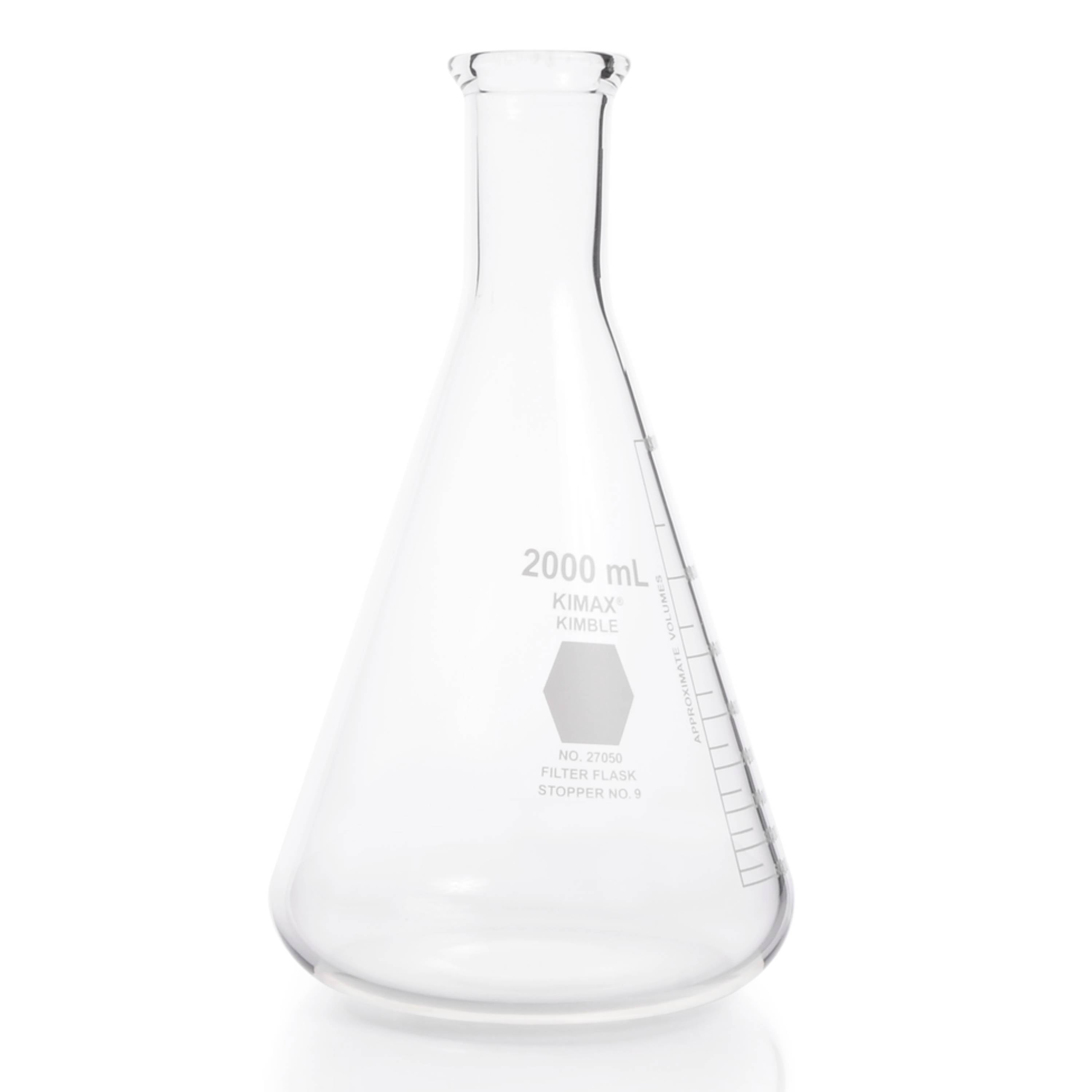 KIMBLE® KIMAX® Heavy Wall Erlenmeyer Flask, narrow neck, 2000 mL