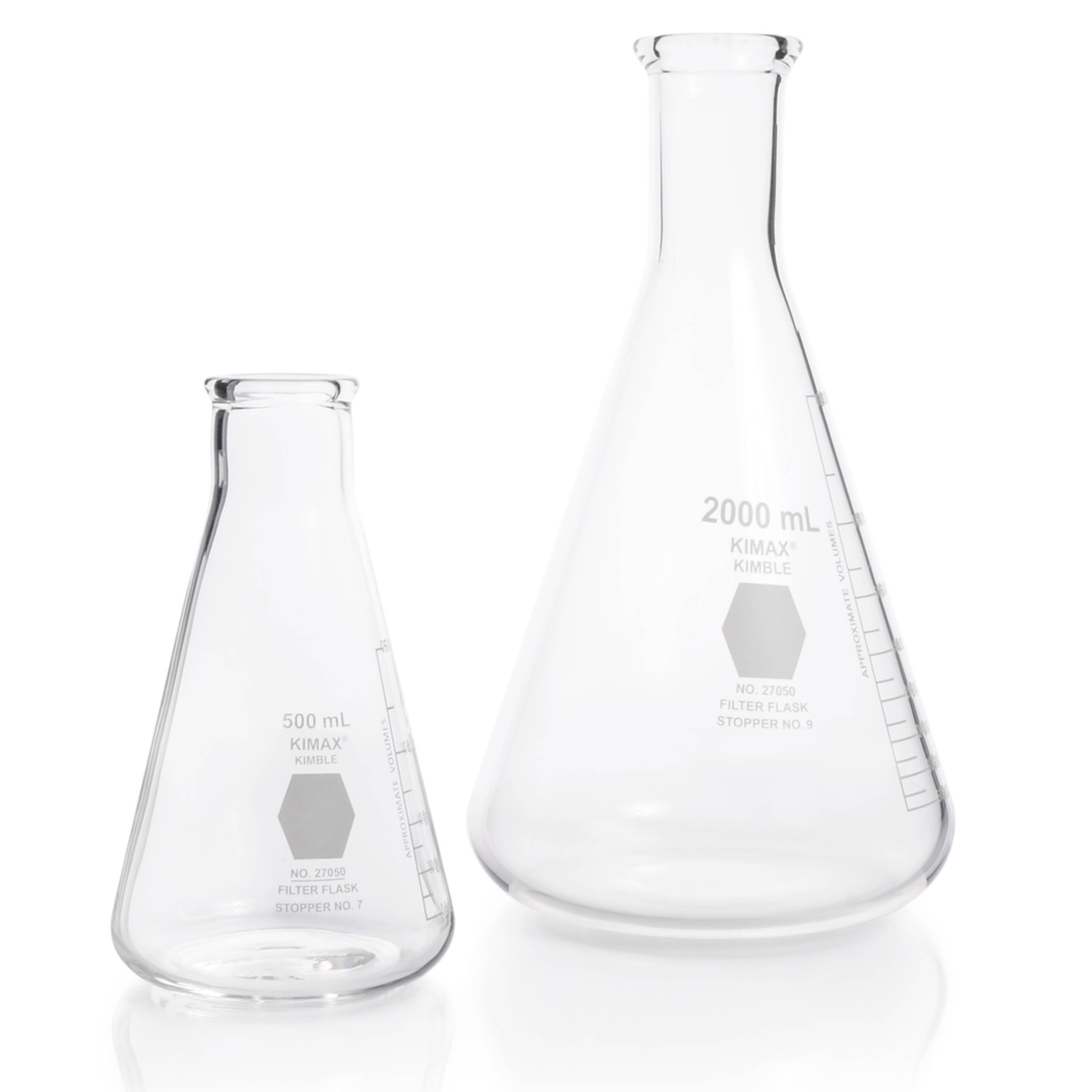 KIMBLE® KIMAX® Heavy Wall Erlenmeyer Flask, narrow neck, 4000 mL