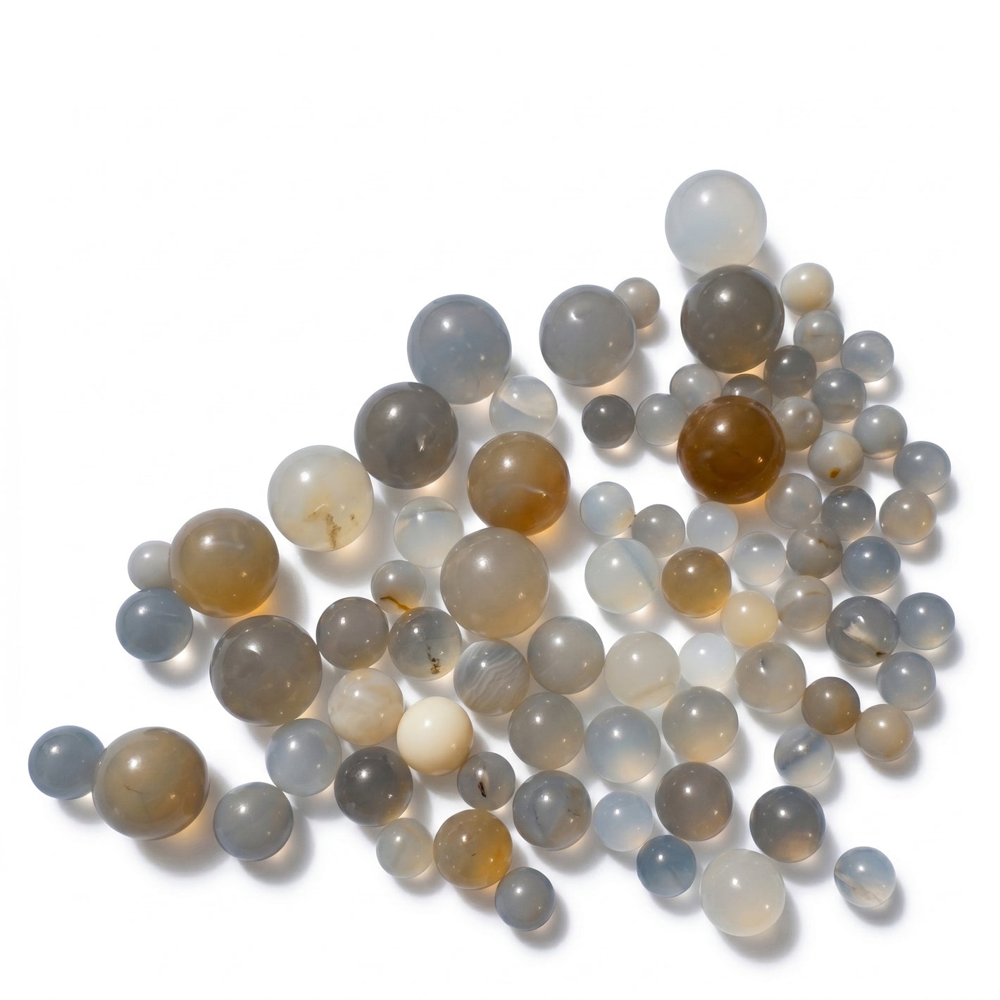 MSE PRO 10 mm Agate Milling Media Balls, 1 kg AI image