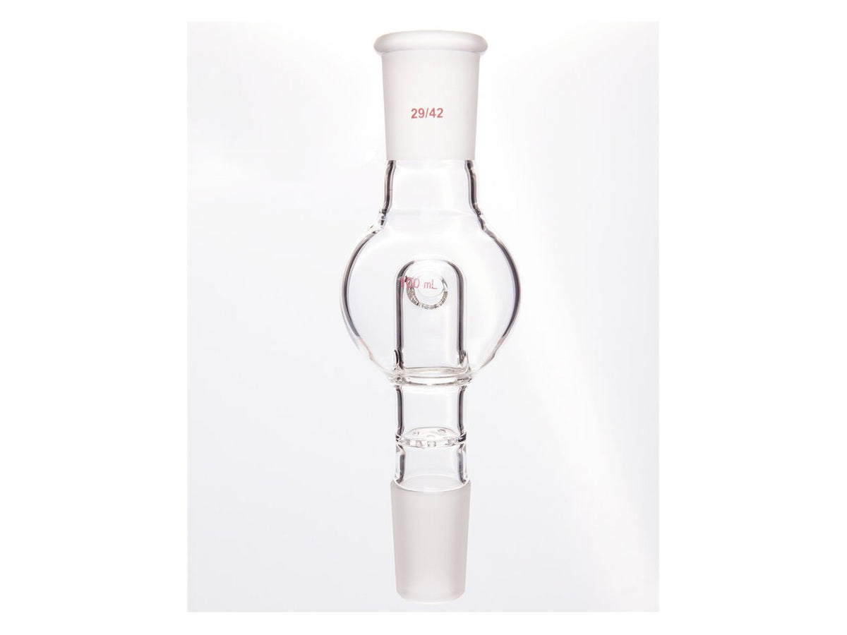 MSE PRO Splash-Proof Balls, with Perforated Plate and Reflux Hole, 29/42-29/42, 100mL - MSE Supplies LLC