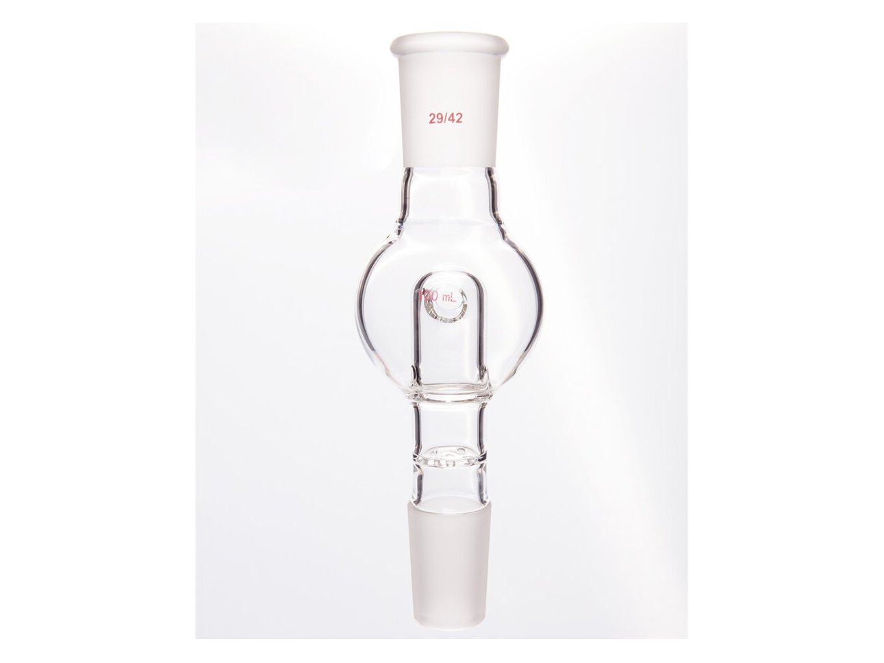 MSE PRO Splash-Proof Balls, with Perforated Plate and Reflux Hole, 29/42-29/42, 100mL - MSE Supplies LLC