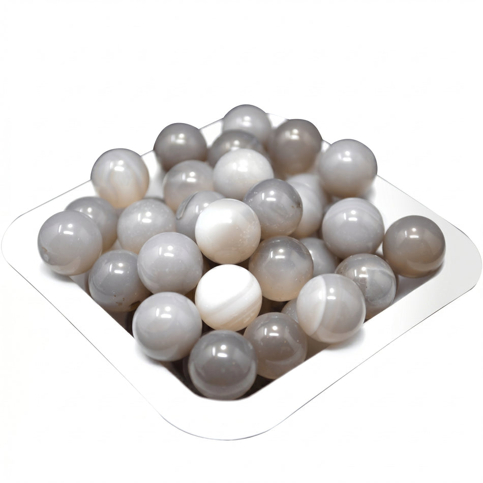 MSE PRO 15 mm Agate Milling Media Balls, 1 kg AI image