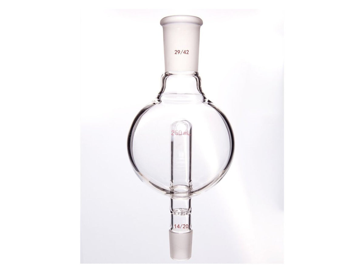 MSE PRO Splash-Proof Balls, with Perforated Plate and Reflux Hole, 29/42-14/20, 250mL - MSE Supplies LLC