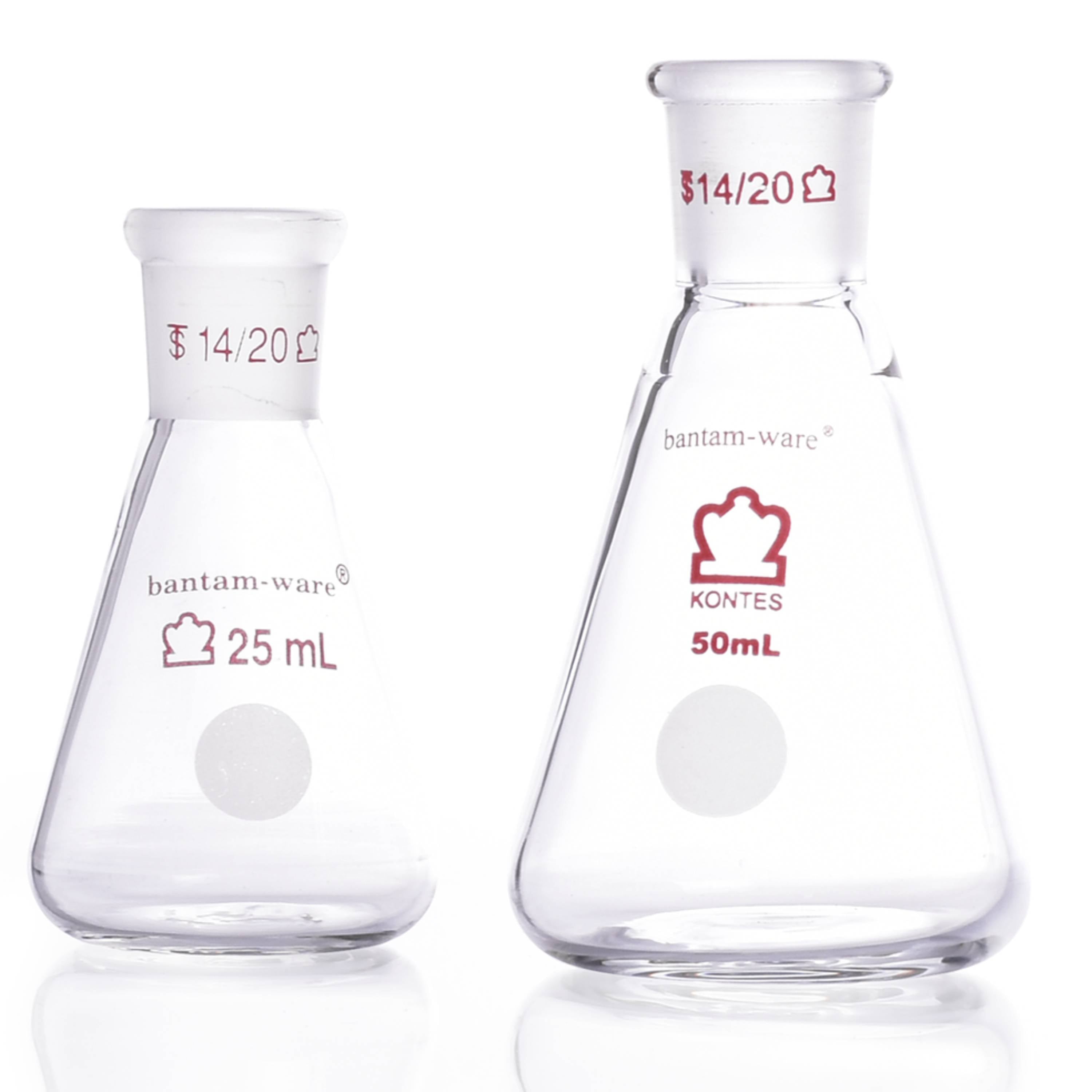 KIMBLE® KONTES® Jointed Narrow Mouth Erlenmeyer Flask, 14/20, 5 mL