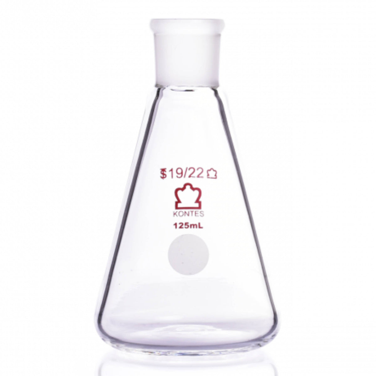 KIMBLE® KONTES® Jointed Narrow Mouth Erlenmeyer Flask, 19/22, 25 mL