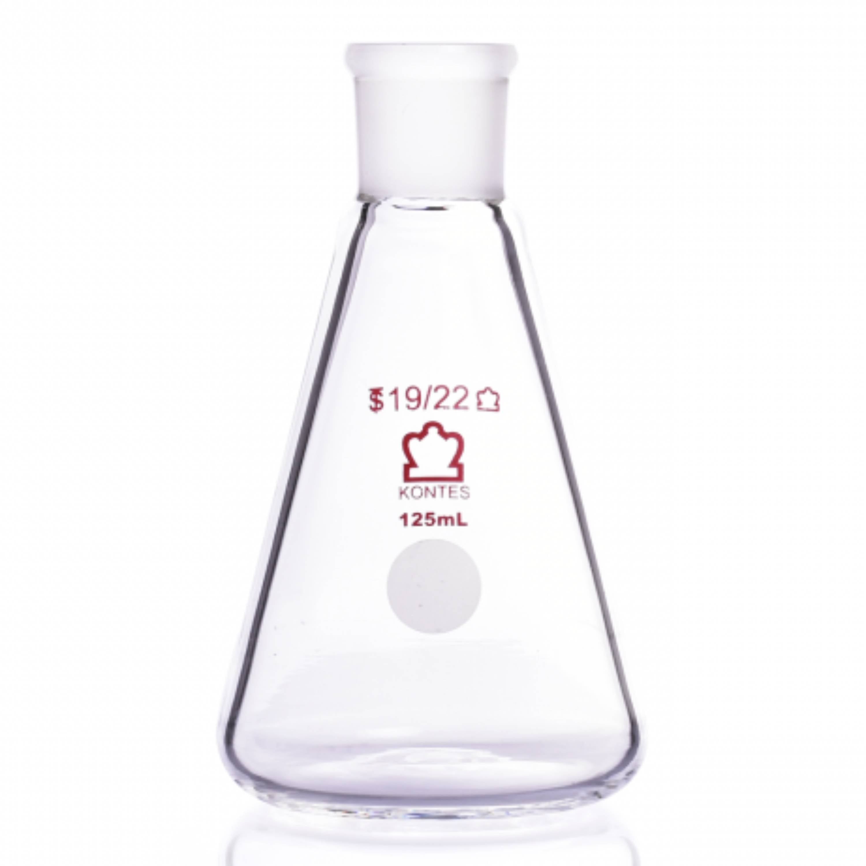 KIMBLE® KONTES® Jointed Narrow Mouth Erlenmeyer Flask, 19/22, 25 mL