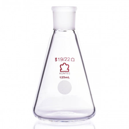 KIMBLE® KONTES® Jointed Narrow Mouth Erlenmeyer Flask, 19/22, 25 mL