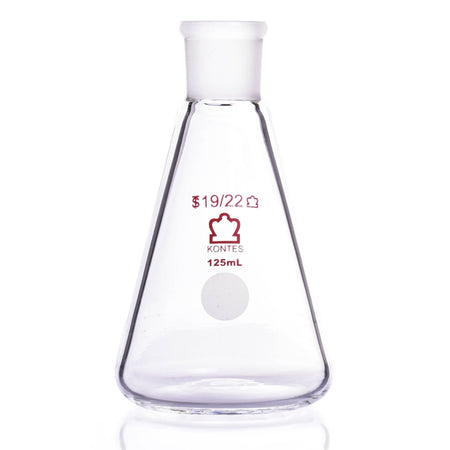 KIMBLE® KONTES® Jointed Narrow Mouth Erlenmeyer Flask, 19/22, 125 mL