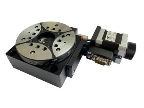 MSE PRO Stepper Motorized Aluminum Alloy Rotation Stages (Angle 360°, Dia. 100mm, Transmission Ratio 90:1) - MSE Supplies LLC