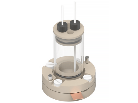 Bottom mount electrochemical cell setup, 7mm x 7mm, Electrochemical Products, Redox.me, MSE Supplies
