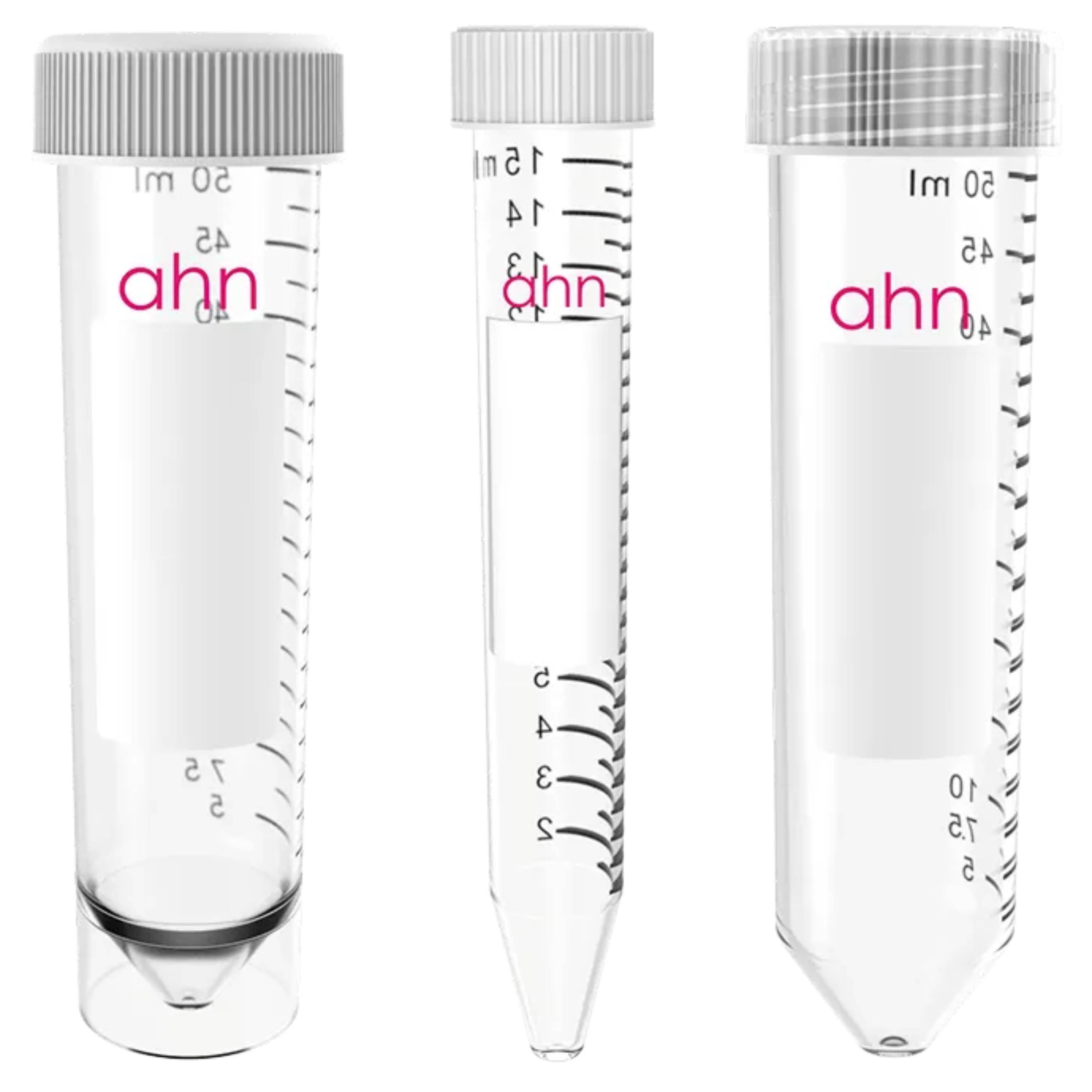 AHN myTube® CT 15 ml  with flat Cap Rack Steril-Centrifuge Tubes (20  x 25 Tubes)