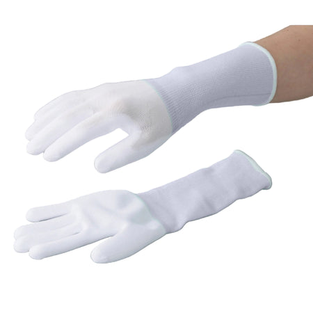 ASPURE 10 pairs Long PU Coat Gloves Over Lock Type Palm Coated L
