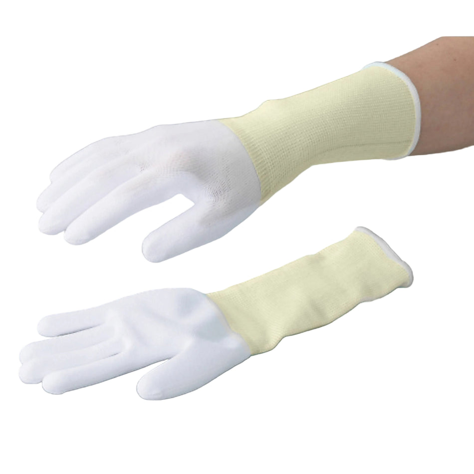 ASPURE 10 pairs Long PU Coat Gloves Over Lock Type Palm Coated SS