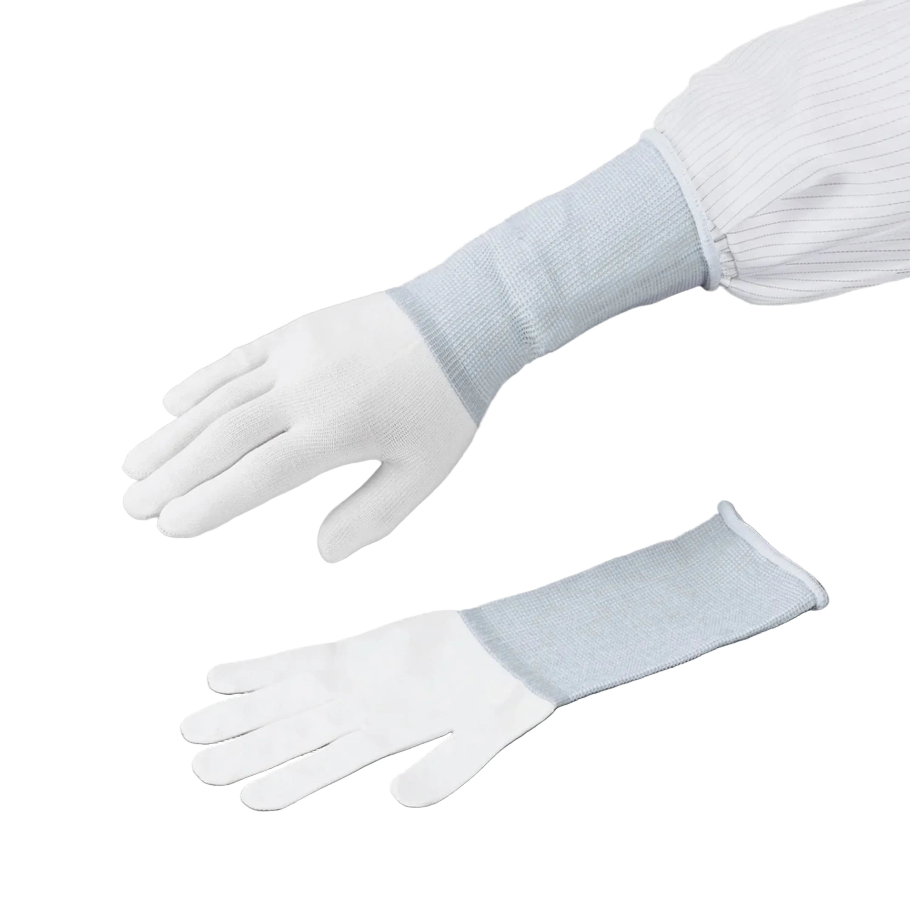 ASPURE Long Inner Gloves Overlock Type L 10 Pairs/Bag