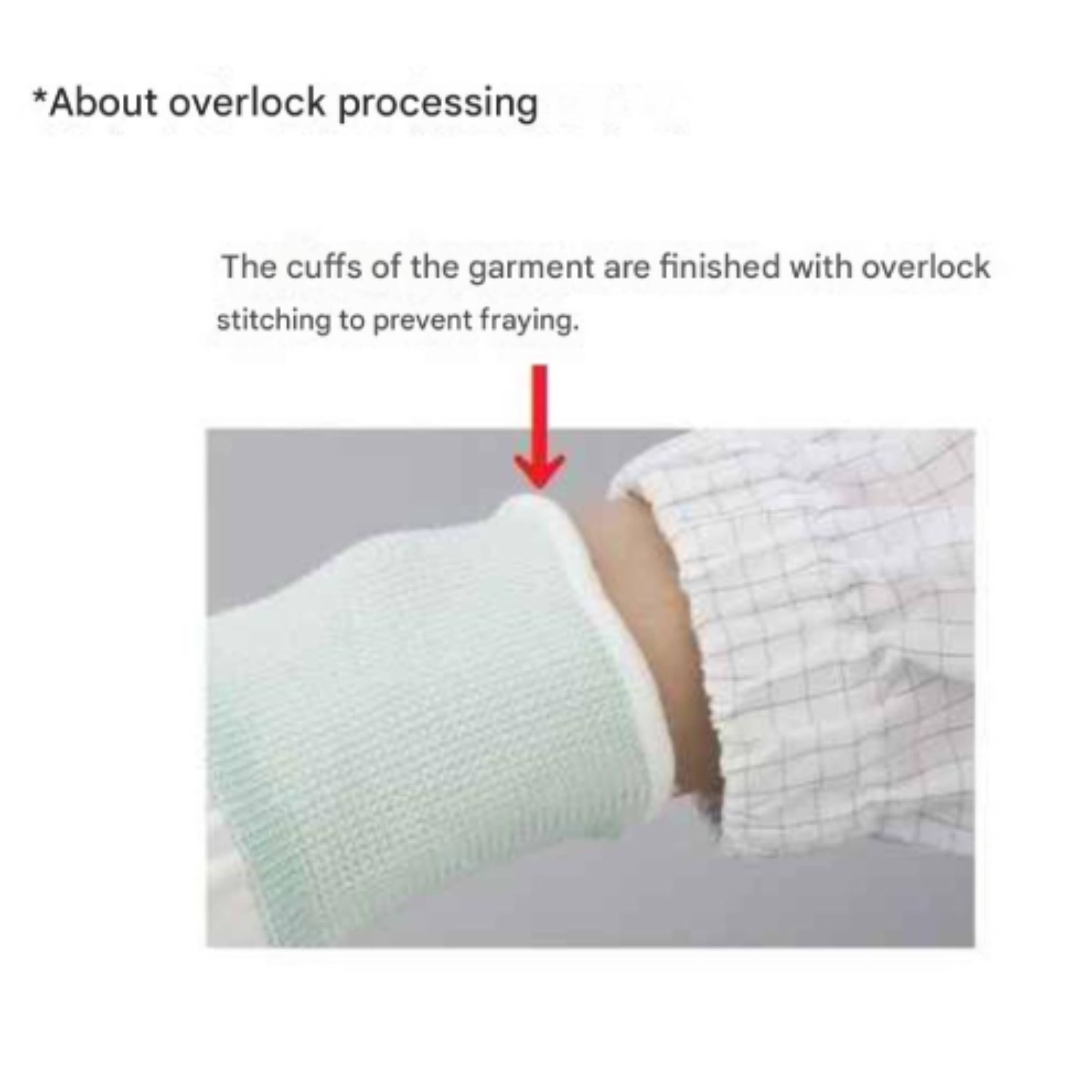 ASPURE Long Inner Gloves Overlock Type S 10 Pairs/Bag