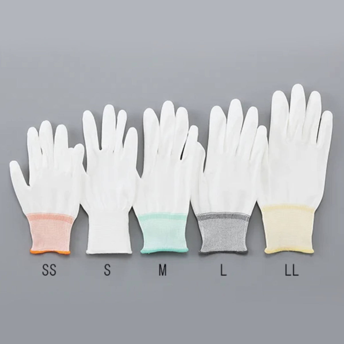 ASPURE PU Cool Gloves Palm High Grip L 10 Pairs/Bag