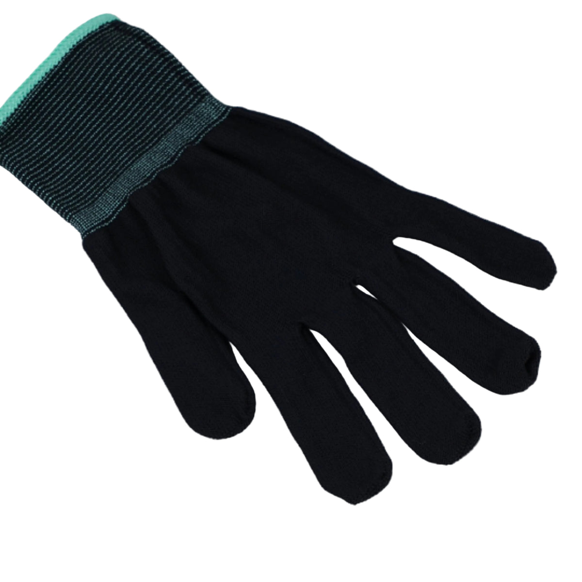 ASPURE Inner Gloves Black Overlock, Polyester M 10 Pairs/Bag