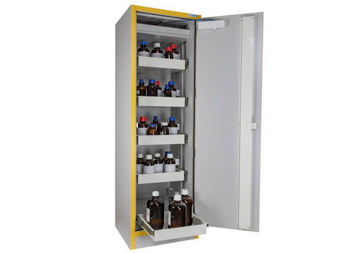 Ecosafe 1- Door Tall Safety Cabinet Type 30 with 5 Sliding Drawers - MSE Supplies LLC