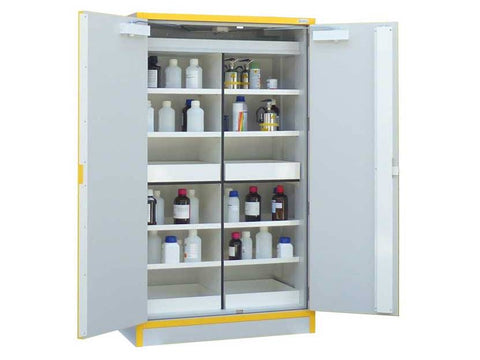 Ecosafe 2- Door Tall Safety Cabinet Type 30 8 Shelves- 4 Compartments - MSE Supplies LLC