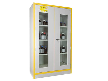Ecosafe 2- Glass Door Tall Safety Cabinet Type 30 250L - MSE Supplies LLC