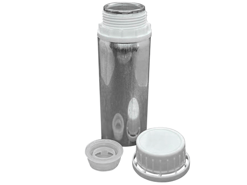 MSE PRO 100 mL Aluminum Bottle with Plug and Cap for Chemicals
