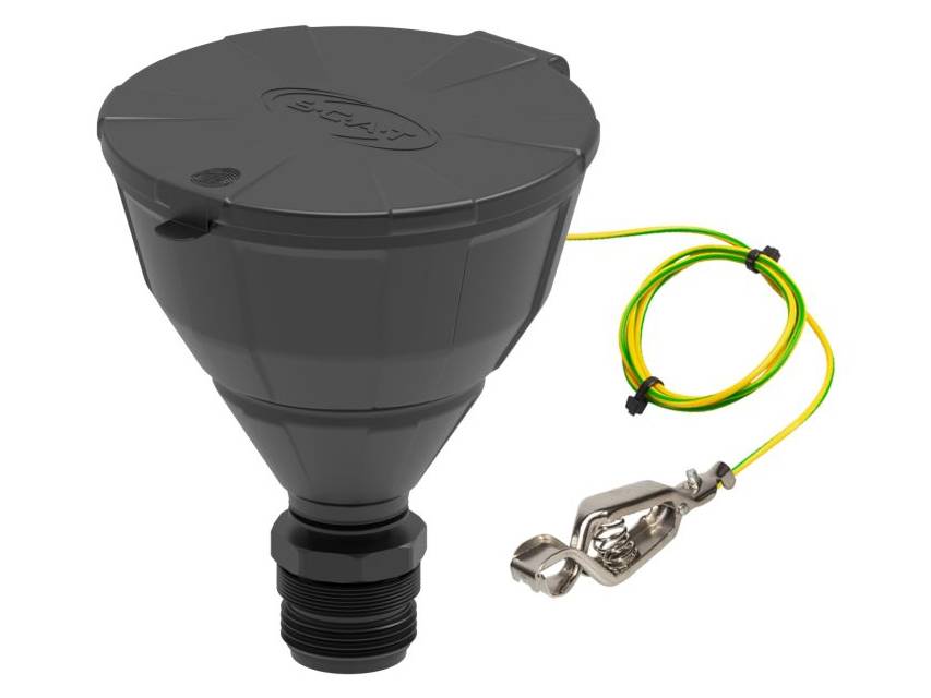 S.C.A.T Funnel for Barrels "Arnold" with Lid, V2.0, Double Thread - MSE Supplies LLC