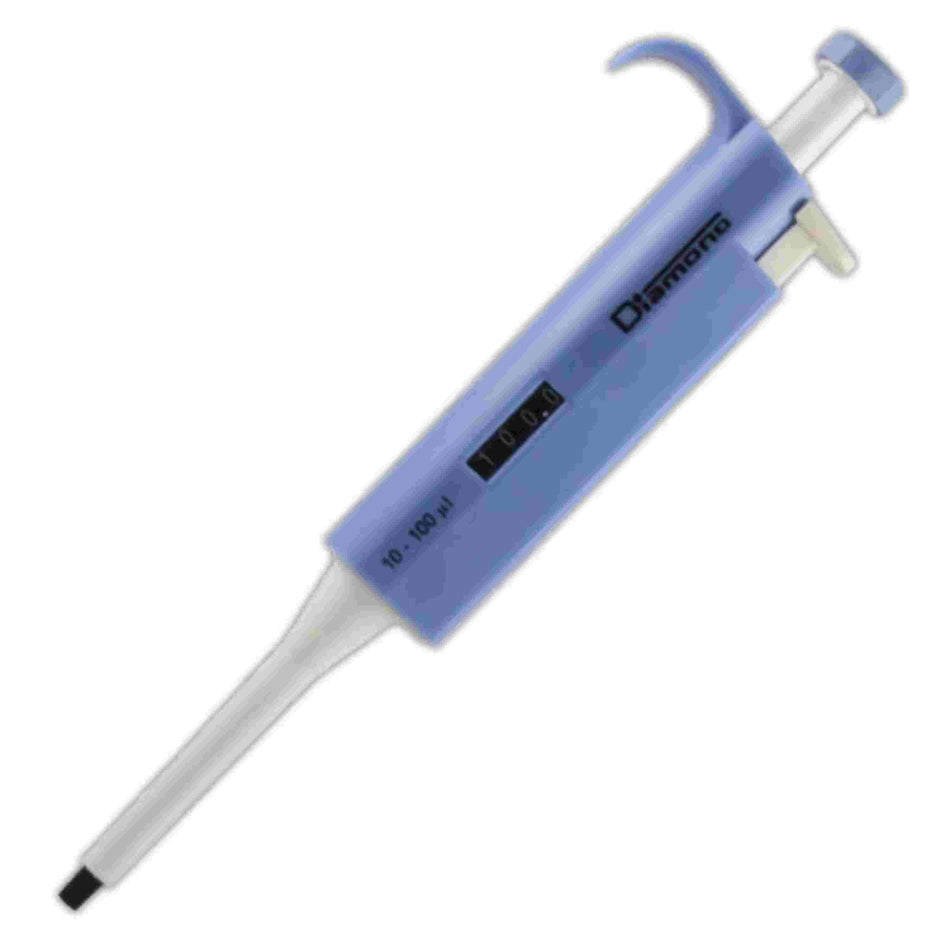 Globe Scientific Diamond Adjustable Pipette10 - 100ul, Blue