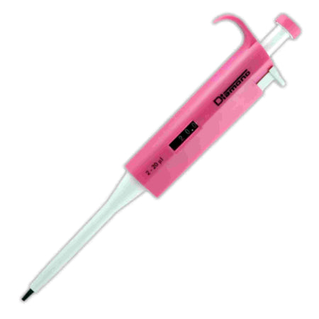 Globe Scientific Diamond Adjustable Pipette2 - 20ul, Pink
