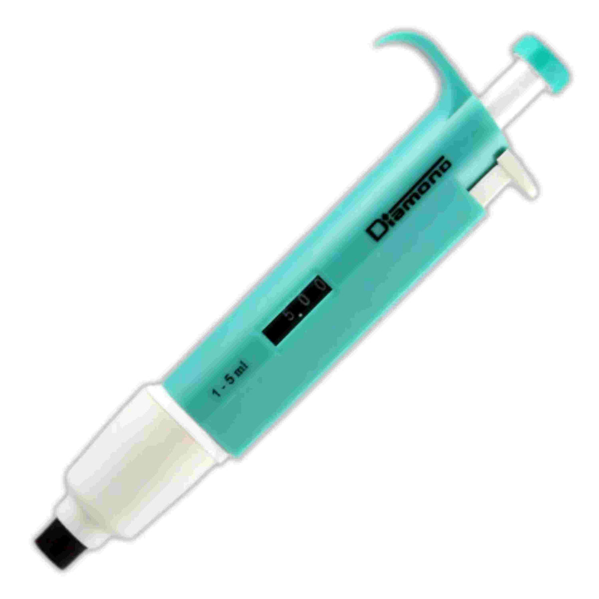 Globe Scientific Diamond Adjustable Pipette1000 - 5000ul, Light Green