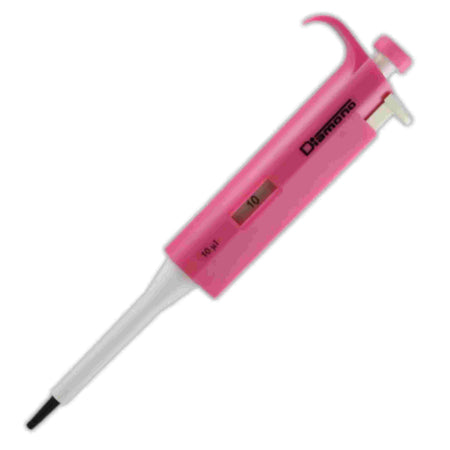 Globe Scientific Diamond Fixed Pipette10ul, Pink - Bio Lab Consumables - Globe Scientific - MSE Supplies