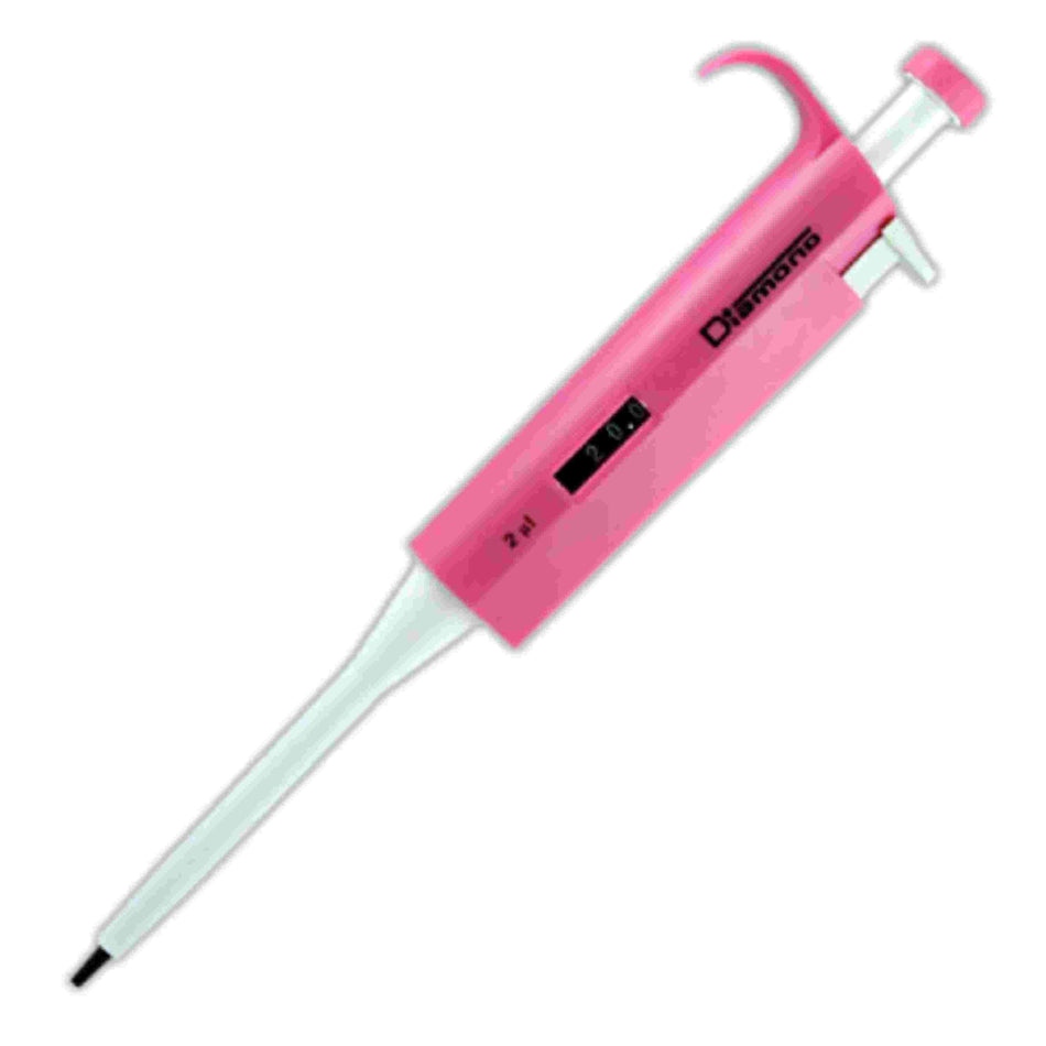 Globe Scientific Diamond Fixed Pipette2ul, Pink