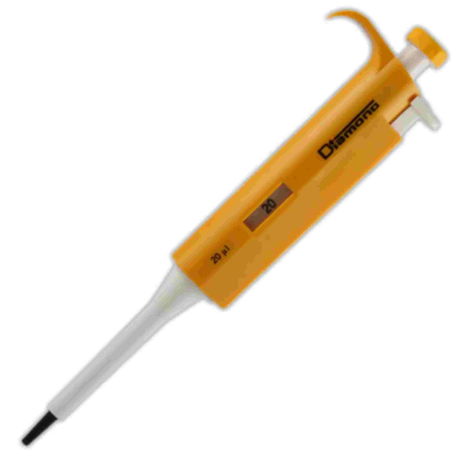 Globe Scientific Diamond Fixed Pipette20ul, Yellow