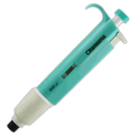 Globe Scientific Diamond Fixed Pipette2000ul (2ml) Light Green