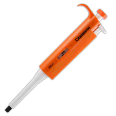 Globe Scientific Diamond Fixed Pipette250ul, Orange