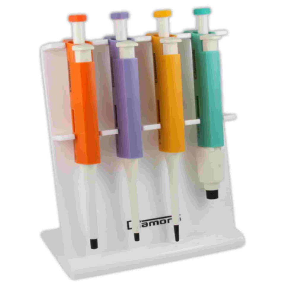 Globe Scientific Pipette Stand, 4-Placefor Diamond & PRO Pipettes