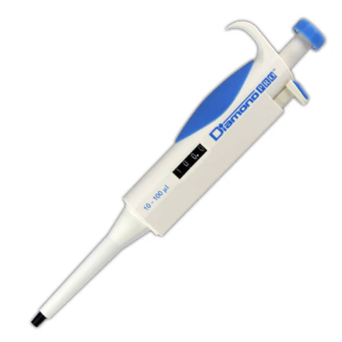 Globe Scientific Diamond PRO Adjustable Pipette10 - 100ul, Blue
