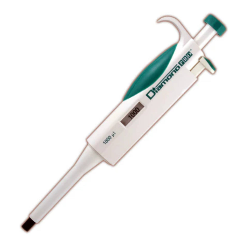 Globe Scientific Diamond PRO Fixed Pipette1000ul (1ml), Light Green
