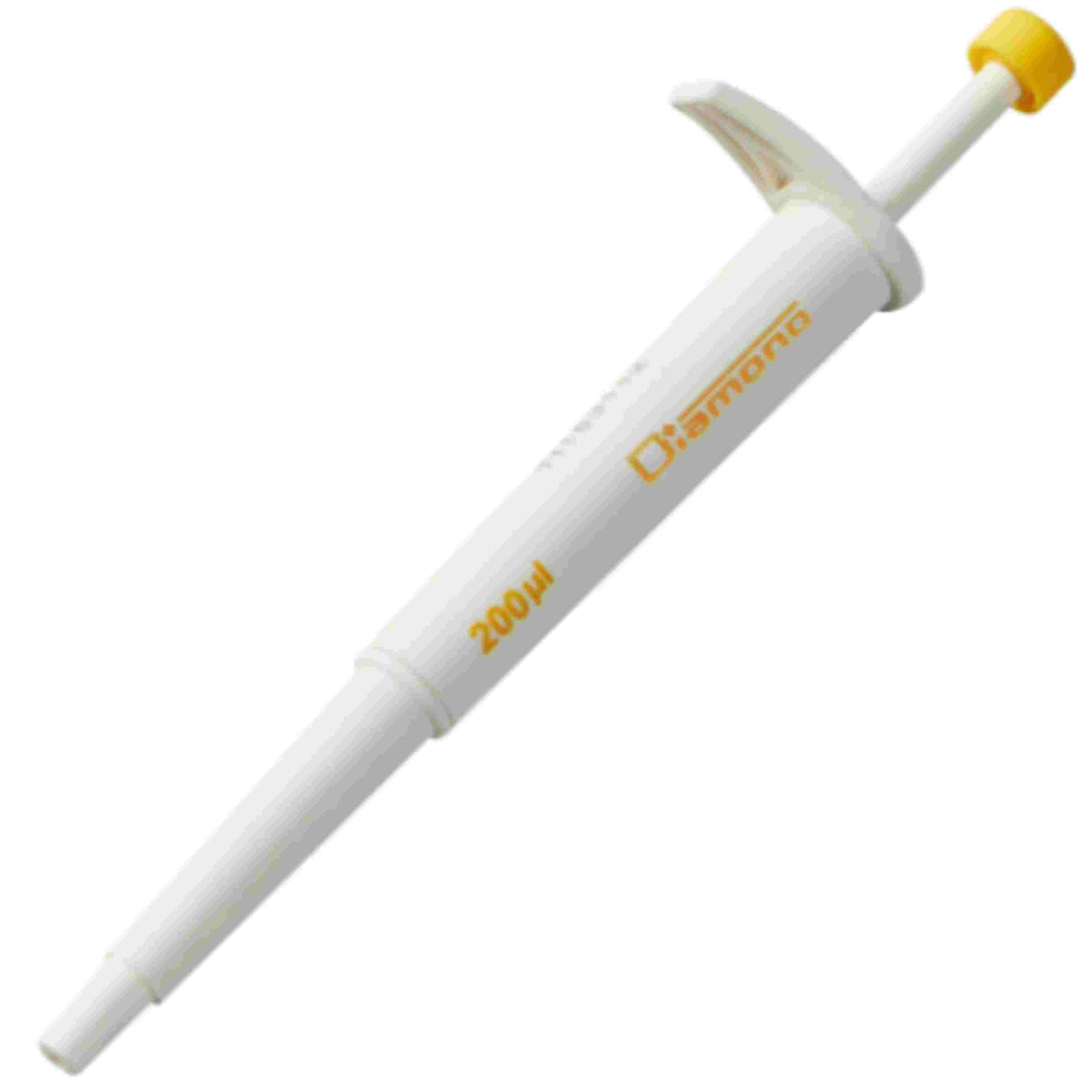 Globe Scientific Diamond Jr. Fixed Pipette, 200ul, Yellow
