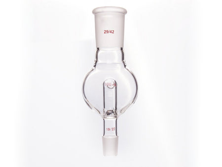 MSE PRO Splash-Proof Balls, with Backflow Hole, Upper Mouth: 29/42, Lower Mouth: 19/22, 100mL - MSE Supplies LLC