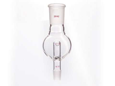 MSE PRO Splash-Proof Balls, with Backflow Hole, Upper Mouth: 29/42, Lower Mouth: 19/22, 100mL - MSE Supplies LLC