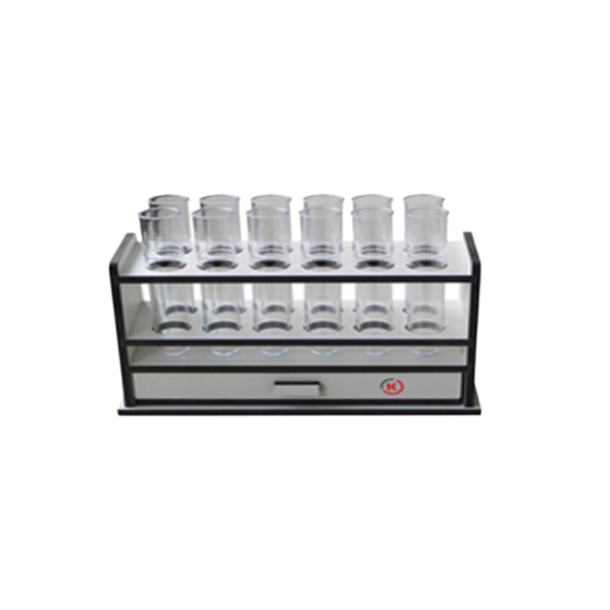 Kinematica Polymix® Rack for Tubes Rack with a Drawer for 12 Intercepting Tubes, Stirrers, Kinematica, MSE Supplies