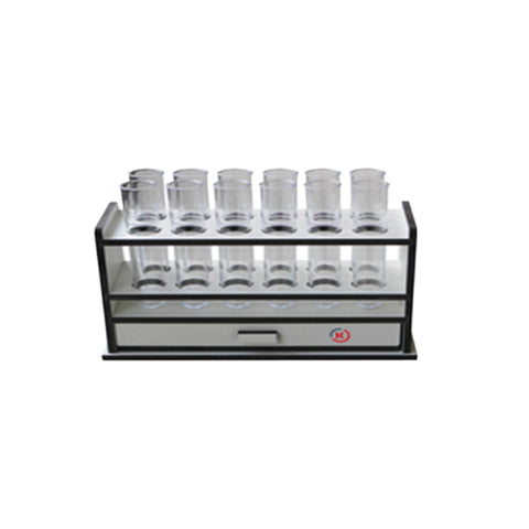 Kinematica Polymix® Rack for Tubes Rack with a Drawer for 12 Intercepting Tubes, Stirrers, Kinematica, MSE Supplies