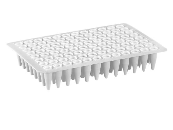 Biologix 96 well PCR Plates - 0.1ml, Clear/White color, 10 Plates/Pack,100 Plates/Case